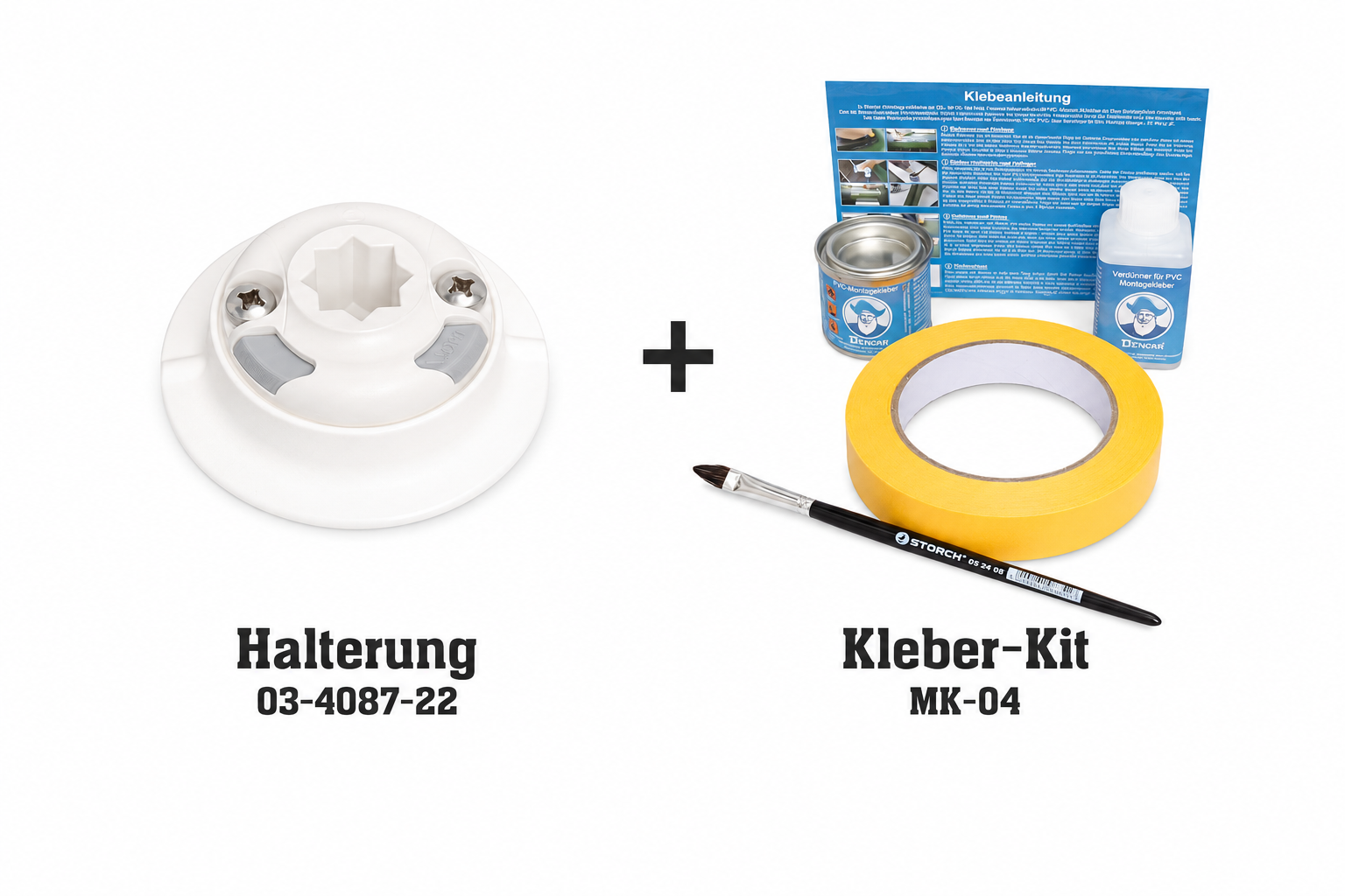 Set: Railblaza Halterung QuickPort Außenhaut + Kleber Kit