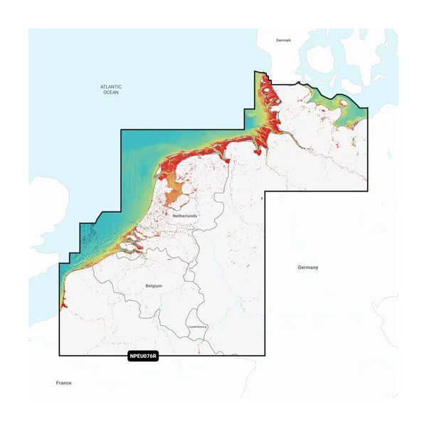 Navionics Platinum+ EU076R Benelux & West Germany Digital Nautical Chart Regular