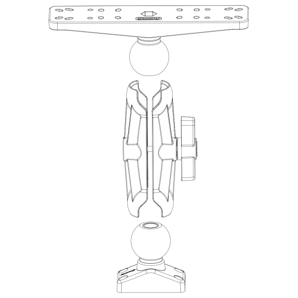 2,25″ Kugel‑System Top‑Platte
