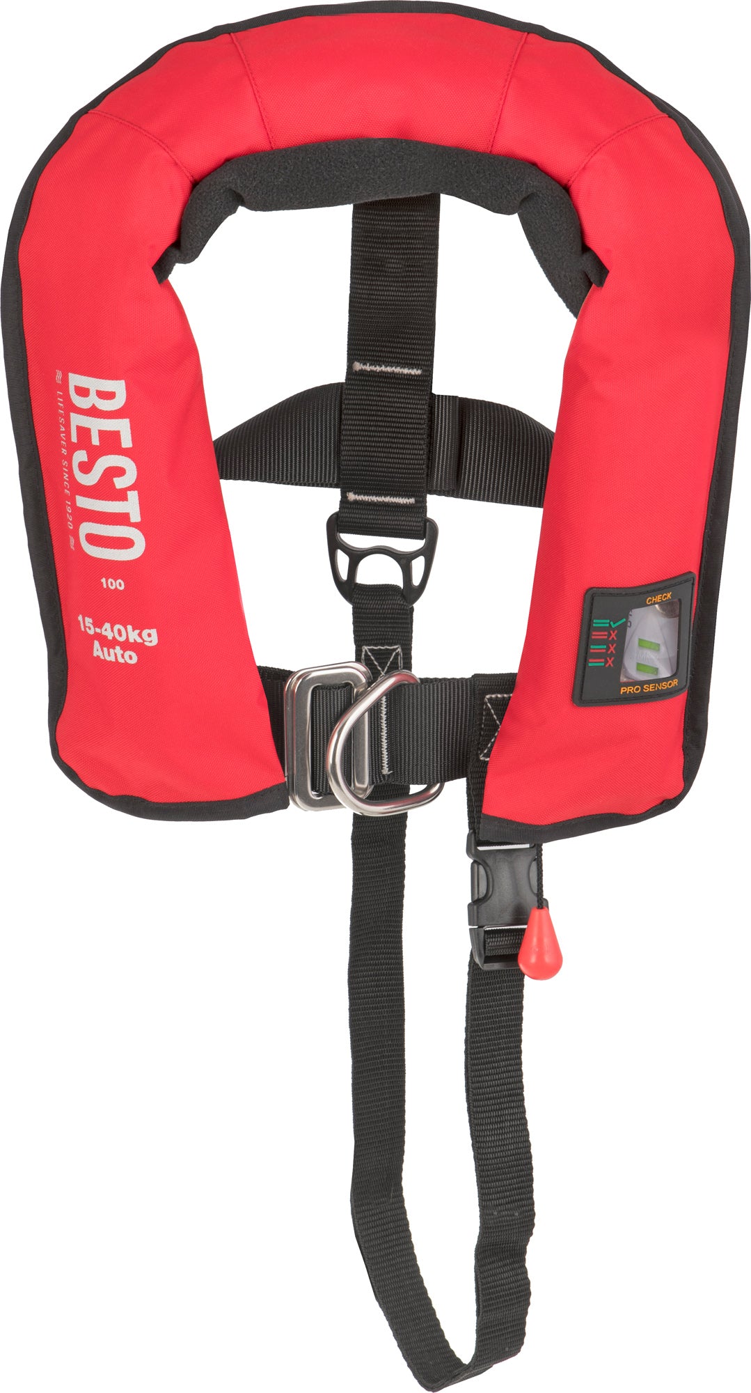 Besto Junior Pro automatische Rettungsweste, Rot – Ansicht 2