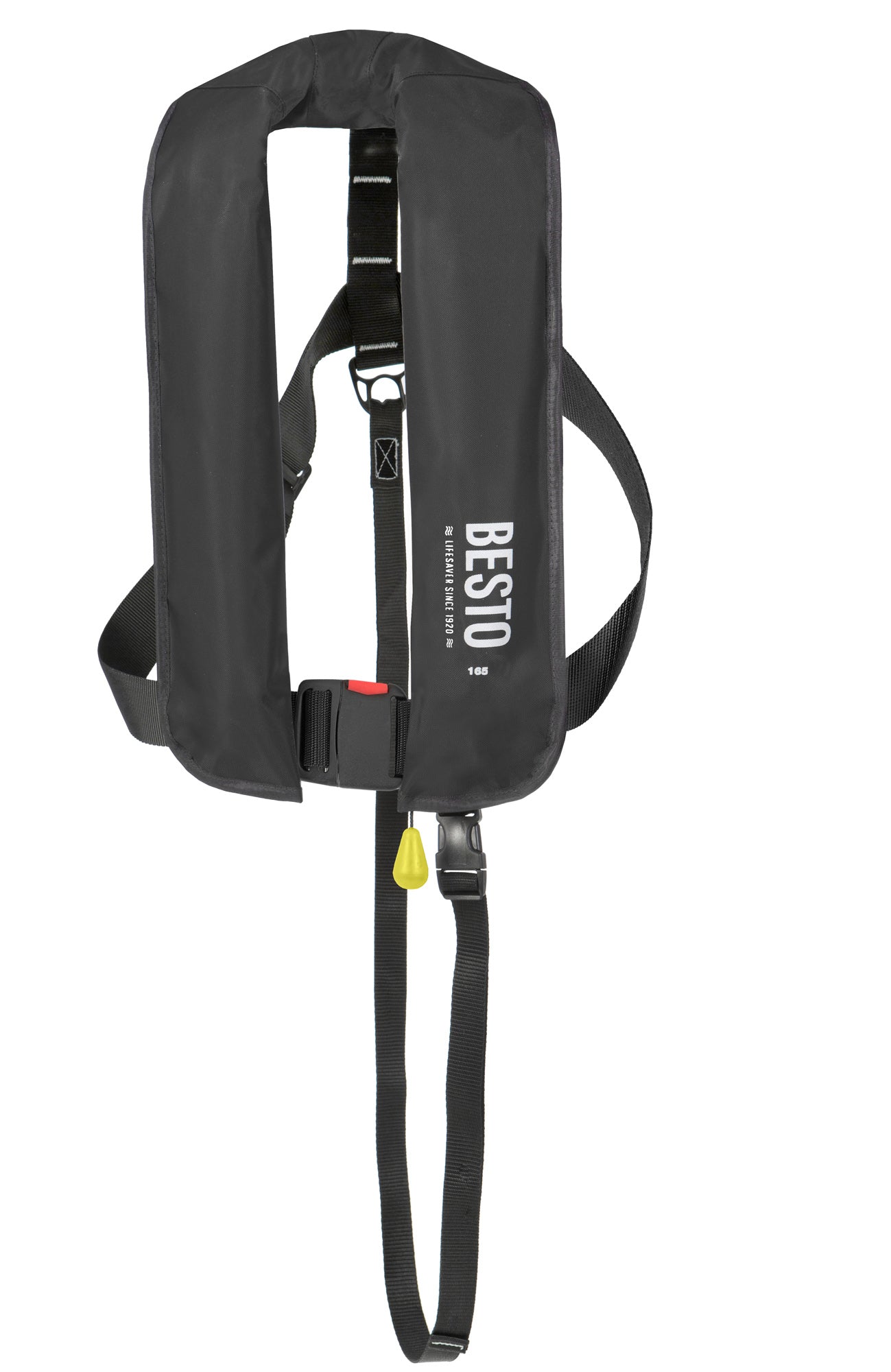 Besto 165N manuelle Rettungsweste mit Harness, Schwarz – Ansicht 2