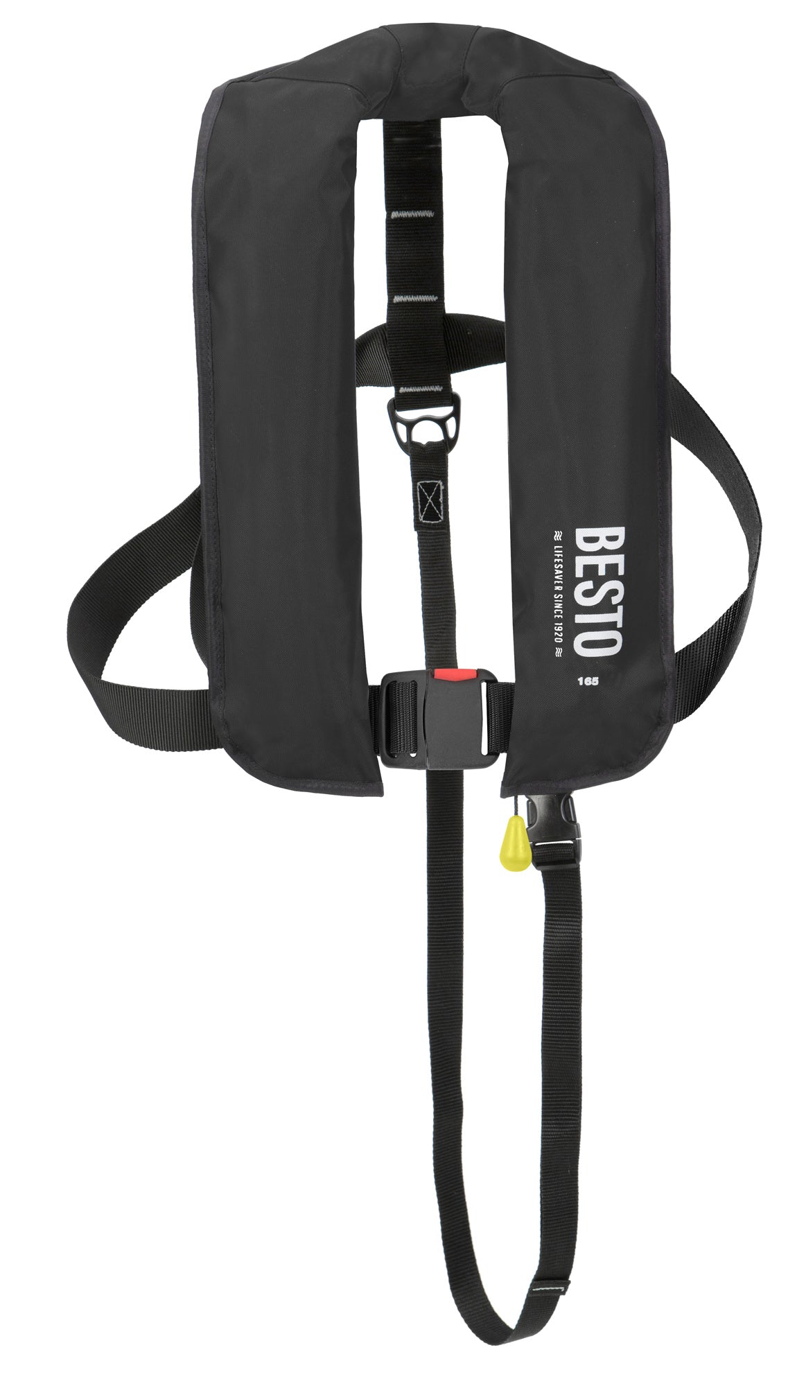 Besto 165N manuelle Rettungsweste ohne Harness, Schwarz – Ansicht 3