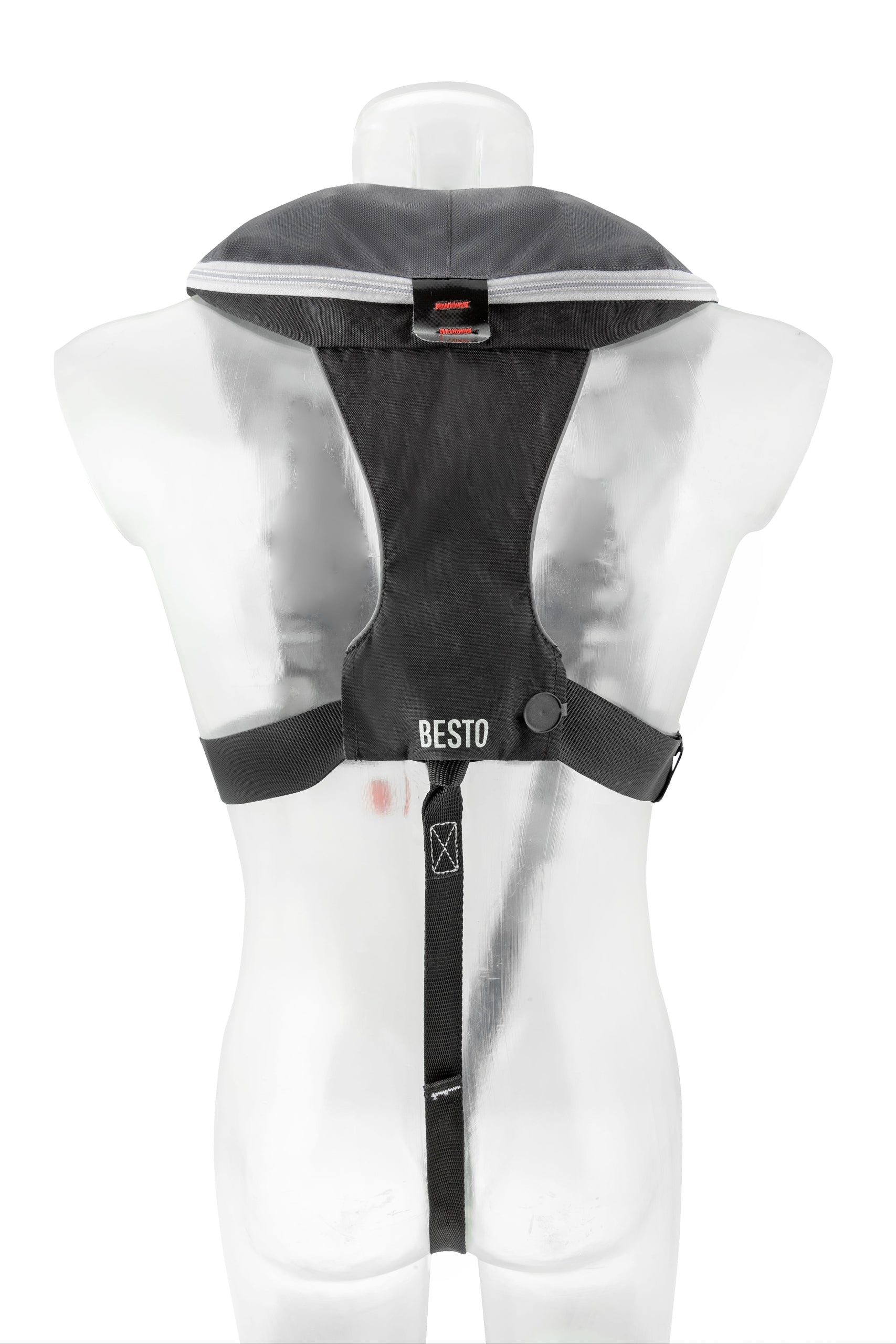 Besto Comfort Fit Pro 300N automatische Rettungsweste mit Harness, Anthrazit/Schwarz – Ansicht 4