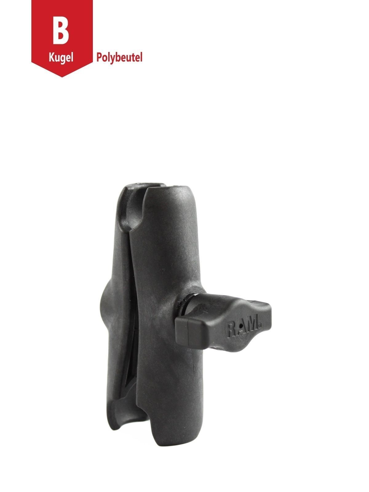 RAM MOUNTS MITTLERER VERBUNDSTOFF-VERBINDUNGSARM - CA. 90 MM LANG, FÜR B-KUGELN (1 ZOLL), IM POLYBEUTEL