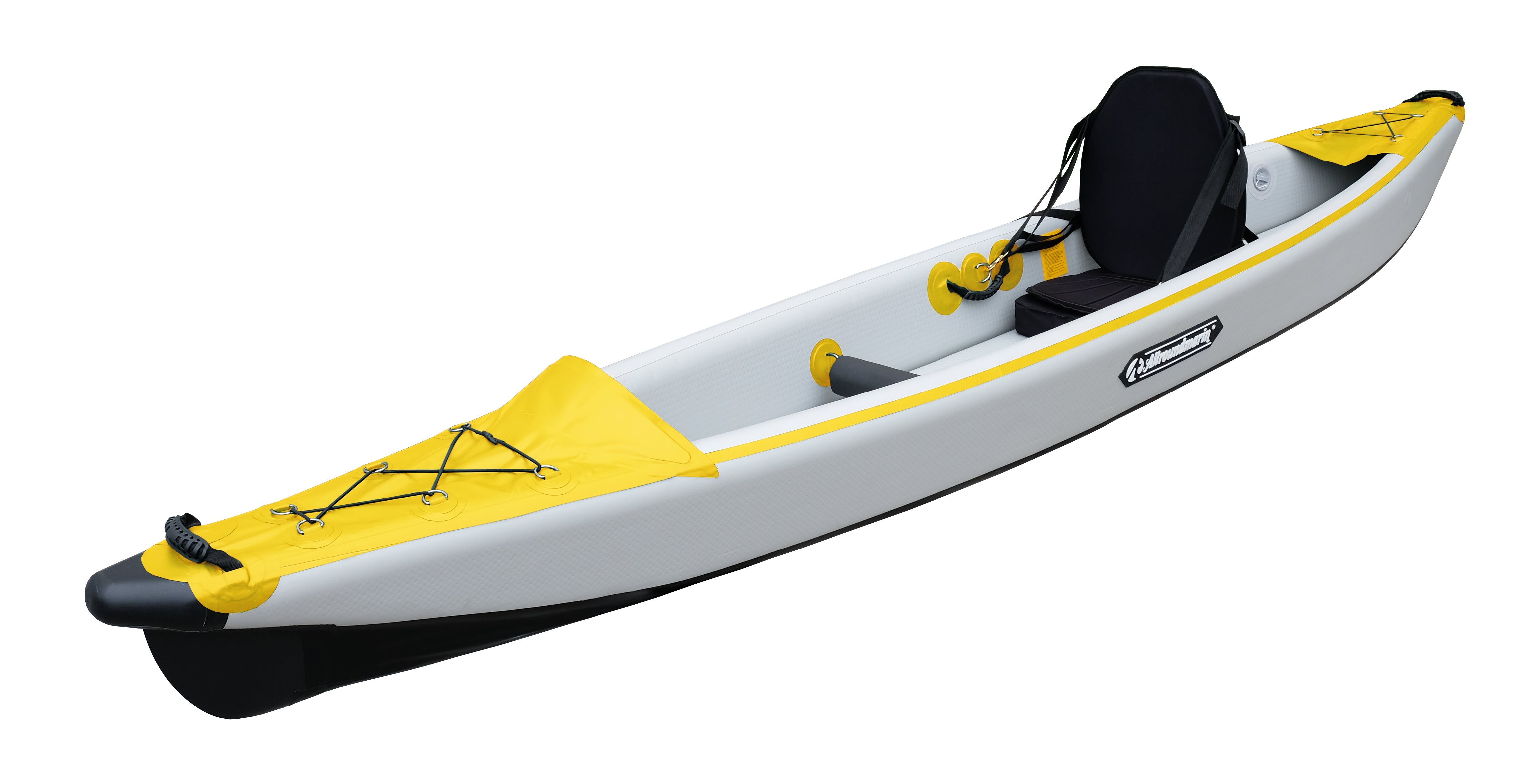 Allroundmarin Hartluft Single-Kajak Flow gelb/grau