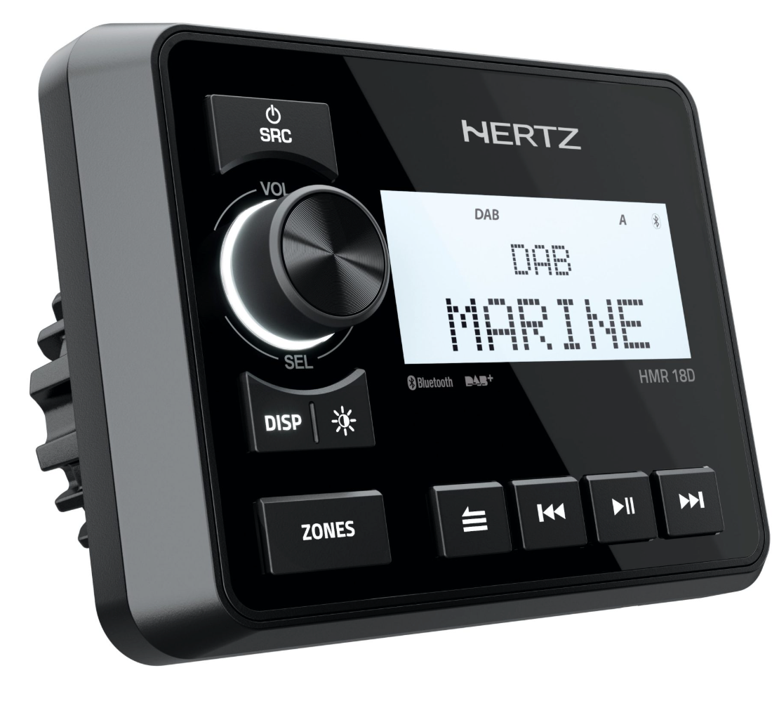 Hertz HMR 18 D Marine-Radio / Digital Media Receiver – Produktansicht 1