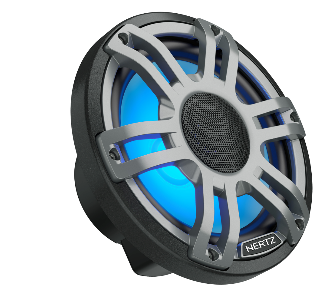 Hertz HMX 7.7 S-LD-G Marine-Lautsprecher mit RGB-LED – Paar – Produktansicht 1