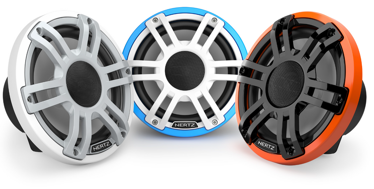 Hertz HMX 7.7 S-LD-G Marine-Lautsprecher mit RGB-LED – Paar – Produktansicht 4