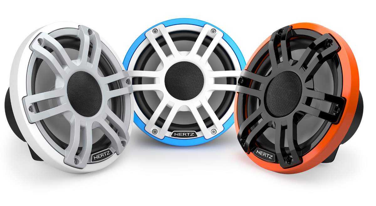 Hertz HMX 7.7 S-LD-SW Marine-Lautsprecher mit RGB-LED – Paar – Produktansicht 2