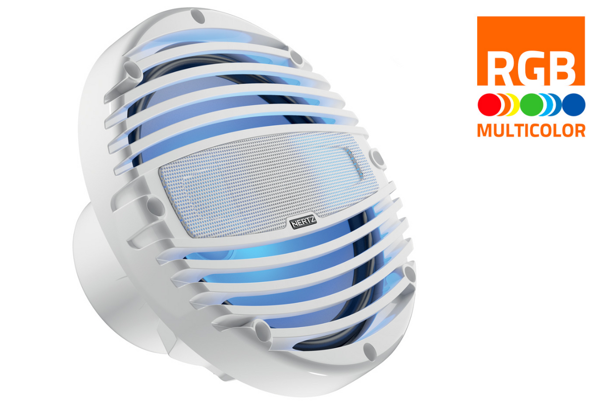 Hertz HMX 8-LD-TW Marine-Lautsprecher mit RGB-LED – Paar – Produktansicht 1