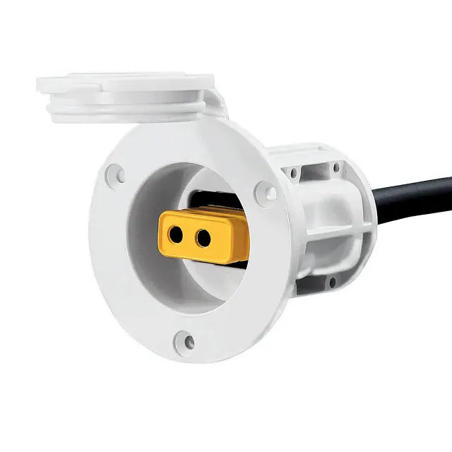 Cannon Einbausteckdose weiß für elektr. Downrigger