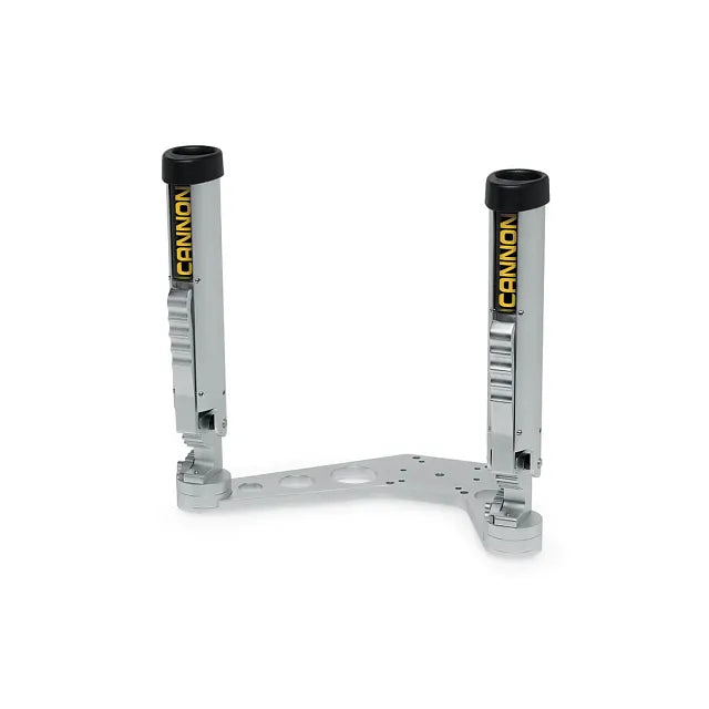 Cannon Doppelrutenhalter Alu, für Downrigger (2x 2-achsig)
