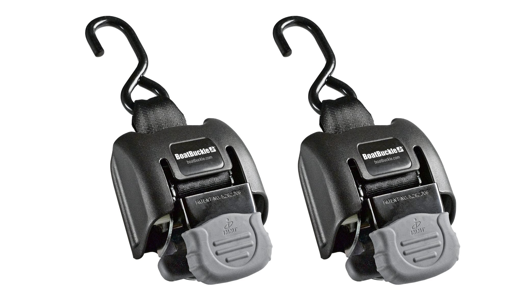 BoatBuckle G2 Edelstahl Heck-Zurrgurte 2 Zoll × 43 Zoll, 2 Stück – Produktansicht
