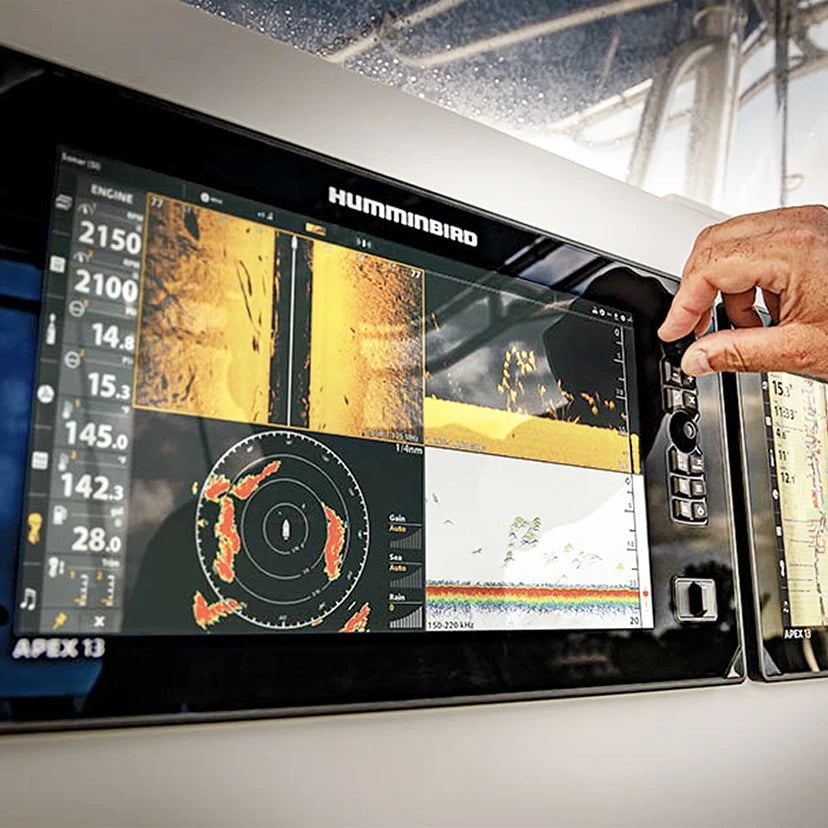 Humminbird APEX 19 MEGA SI+ chartplotter including XM 14 HW MSI T transducer
