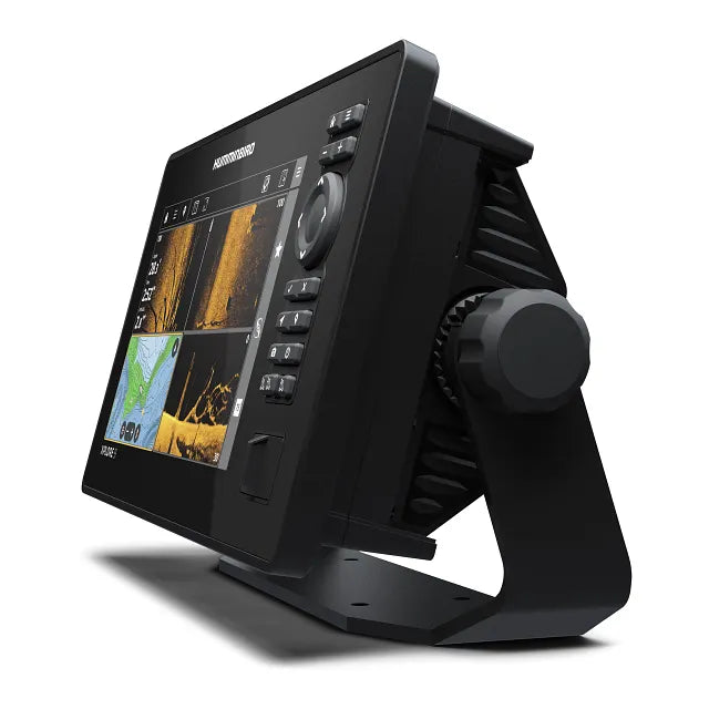 Humminbird XPLORE 9 CMSI+ Echolot Rückansicht mit Anschlüssen