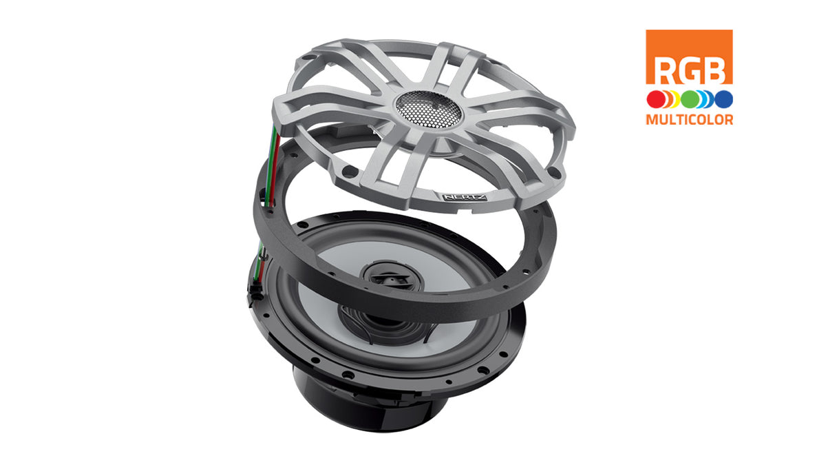 Hertz HEX 6.5 S-LD-G Marine-Lautsprecher mit RGB-LED – Paar – Produktansicht 6
