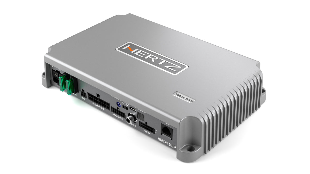 Hertz HMD8 DSP Marine-Verstärker – Produktansicht 1