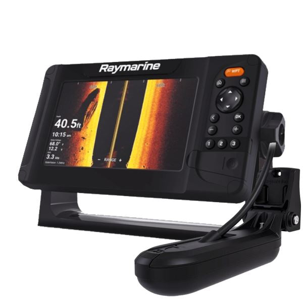 Raymarine Element 7 HV multifunction display with HV-100+ transom transducer