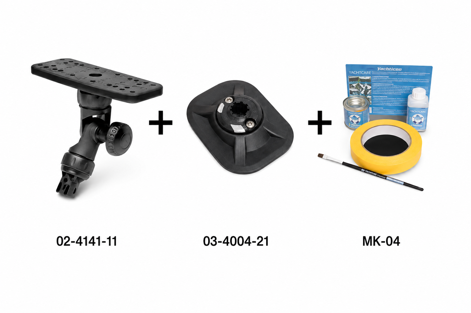 Set: Railblaza Plattform R-Lock R (160x60mm) neigb + Halterung RibPort + Kleber