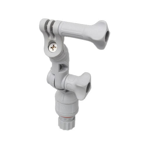 Fasten-Kamerahalter für 1 x GoPro oder 1 x Kamera mit 1/4“ Gewinde rotier & neigbar – grau
