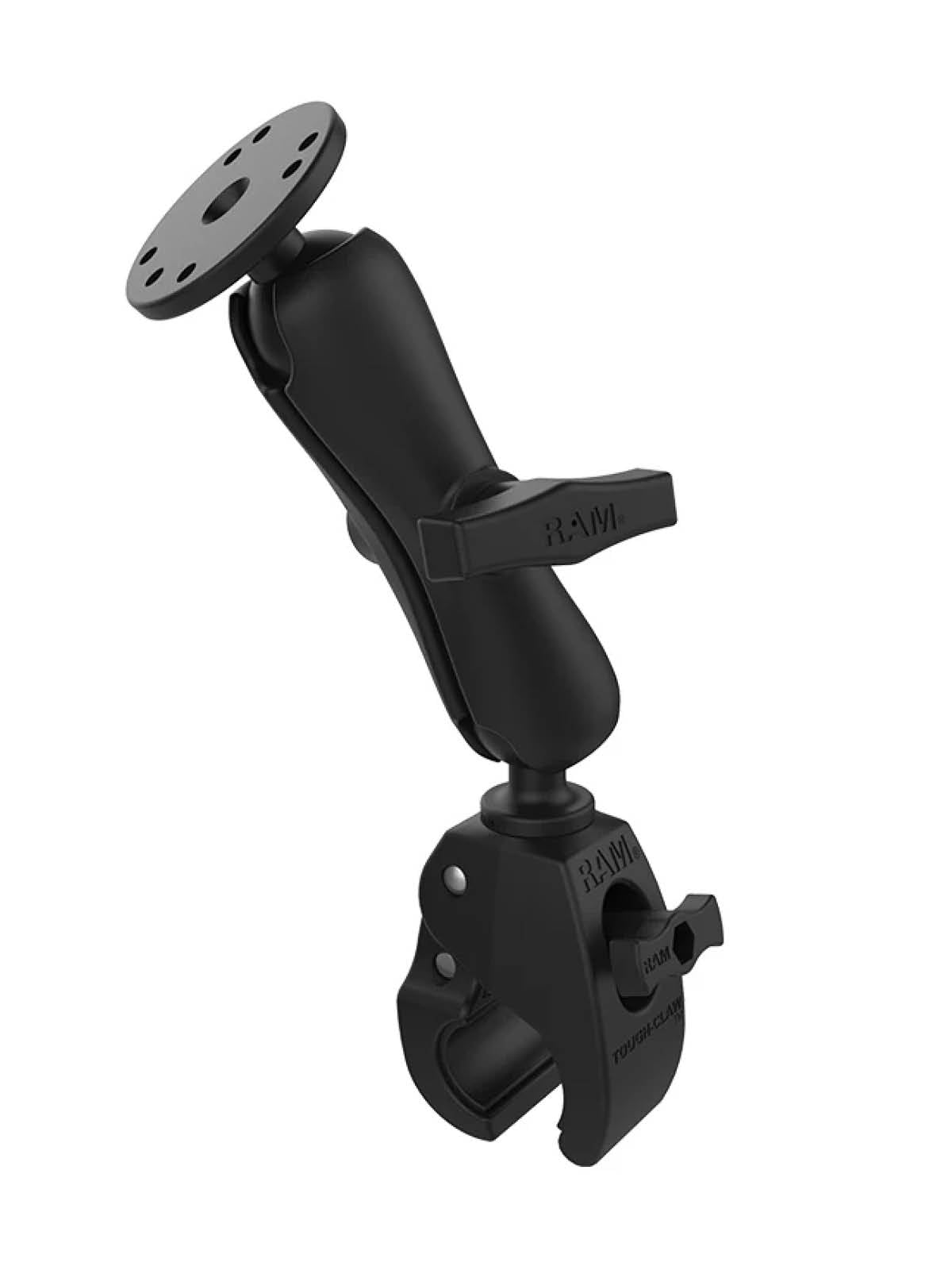 RAM Mounts Tough-Claw Set - C-Kugel (1,5 Zoll), Tough-Claw mittel (Durchmesser 25,4-40,6 mm), 4-Loch AMPS-Anbindung – Produktansicht