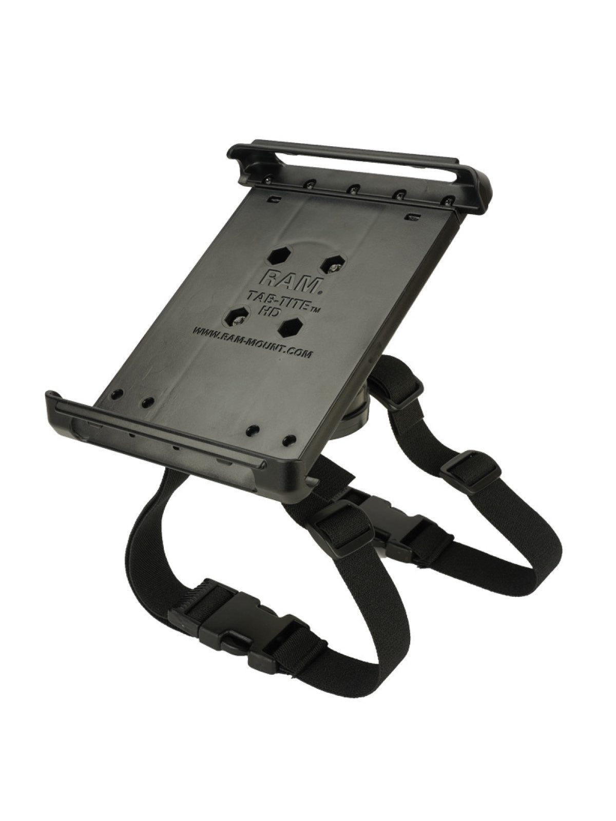 RAM Mounts Beinhalterung Apple iPad mini Serien 1 & 6 - Tab-Tite Halteschale, Gummibänder, Klettverschluss – Produktansicht