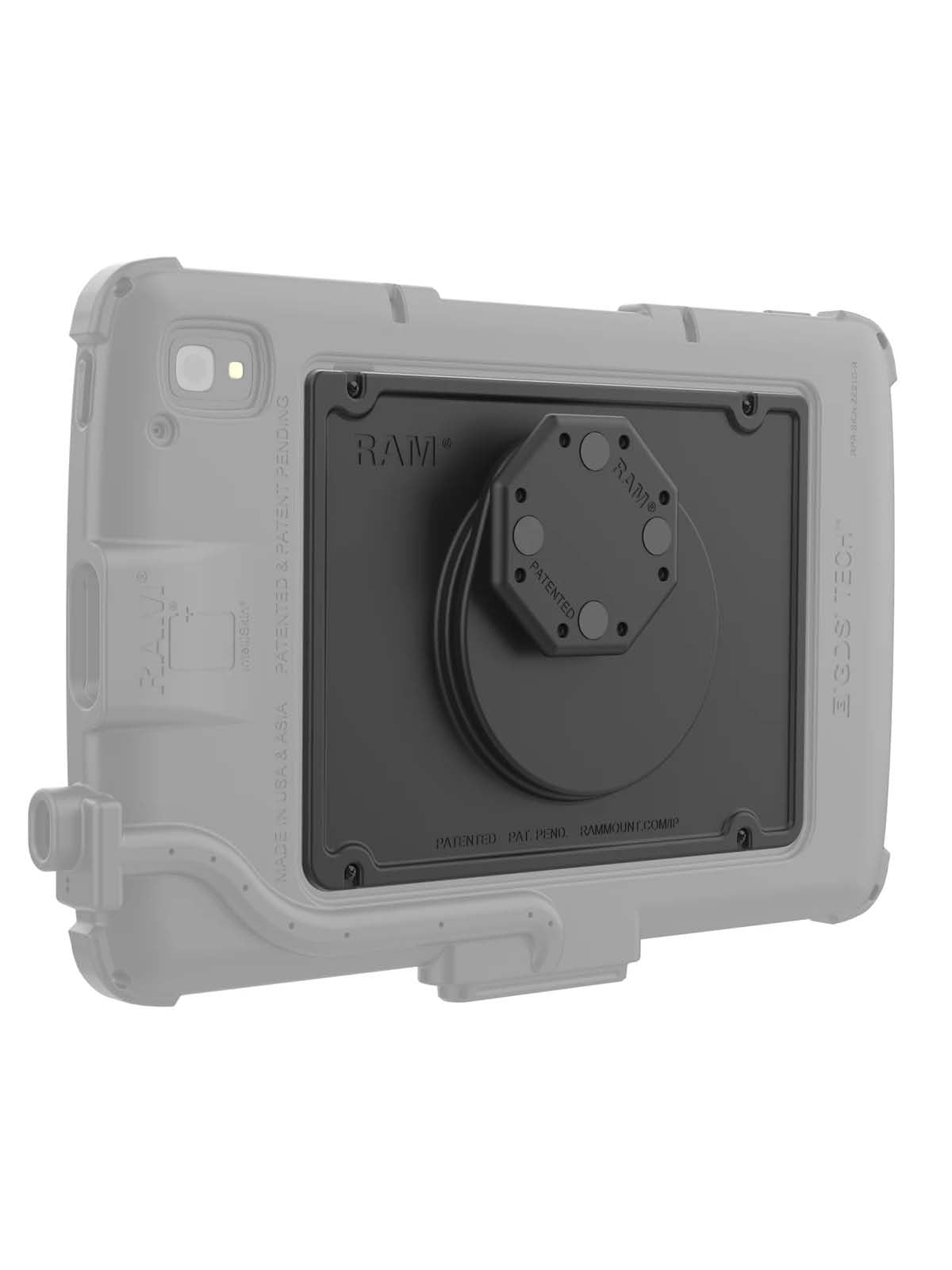 RAM Mounts GDS Uni-Conn Adapterplatte für Zebra ET4x (10 Zoll) Tablets - Schrauben-Set – Produktansicht