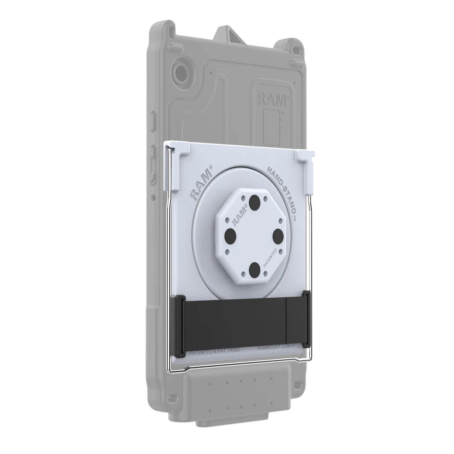 RAM Mounts GDS Tischständer mit Uni-Conn Adapter und Handschlaufe für IntelliSkin Next Gen Schutzhüllen - Hard- und Thin-Case Serie - Schrauben-Set - Grau – Produktansicht