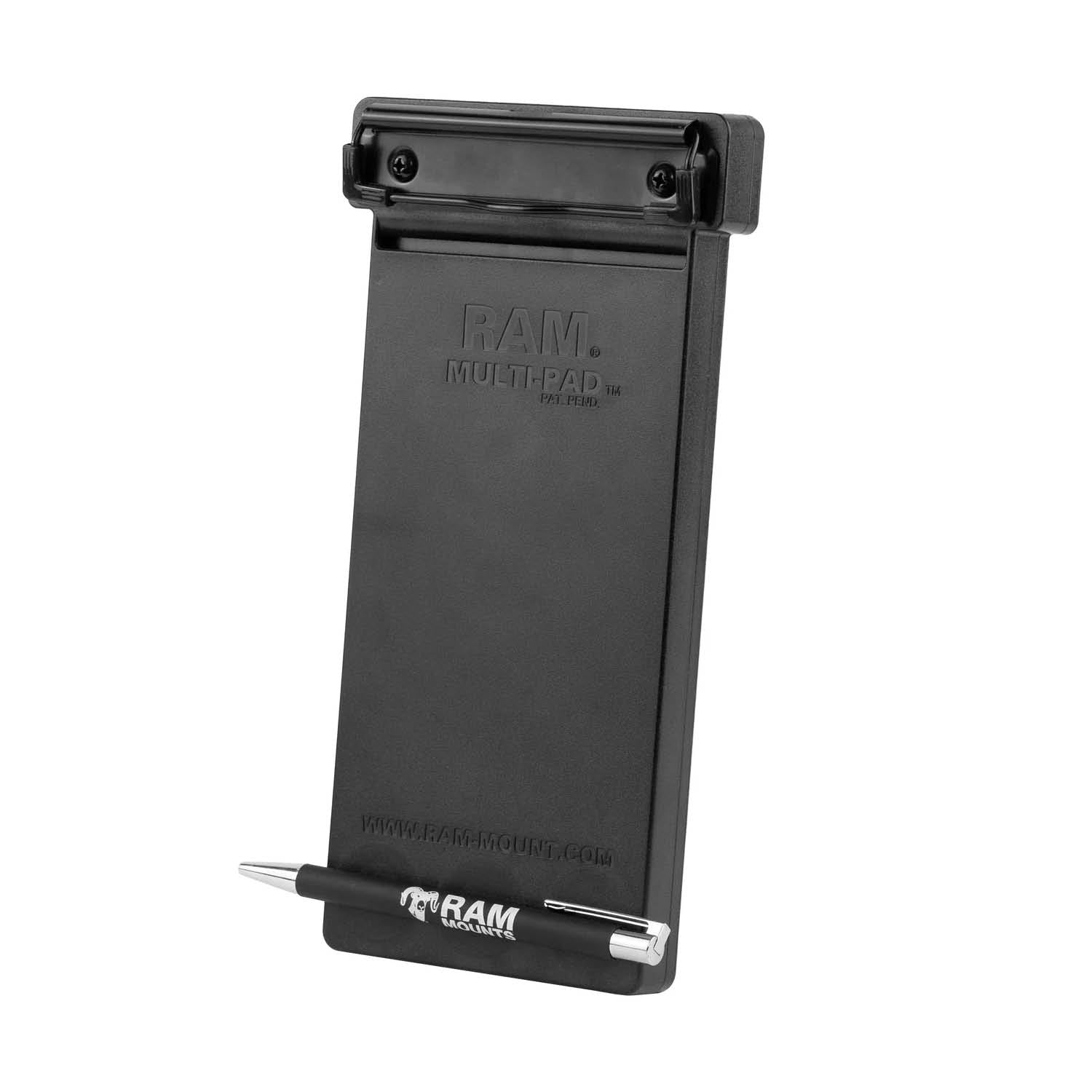 RAM Mounts Notizblockhalter - Magnetischer Stifthalter - 2 & 4-Loch AMPS - Inkl. Stift - Schrauben-Set – Produktansicht