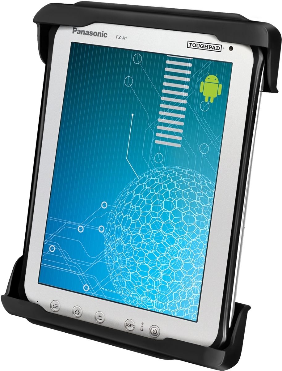 RAM Mounts Tab-Tite Universal Halteschale für Panasonic Toughpad FZ-A1 und 9 -10 Zoll Tablets (mit & ohne Schutzhülle) - AMPS-Aufnahme - Schrauben-Set – Produktansicht