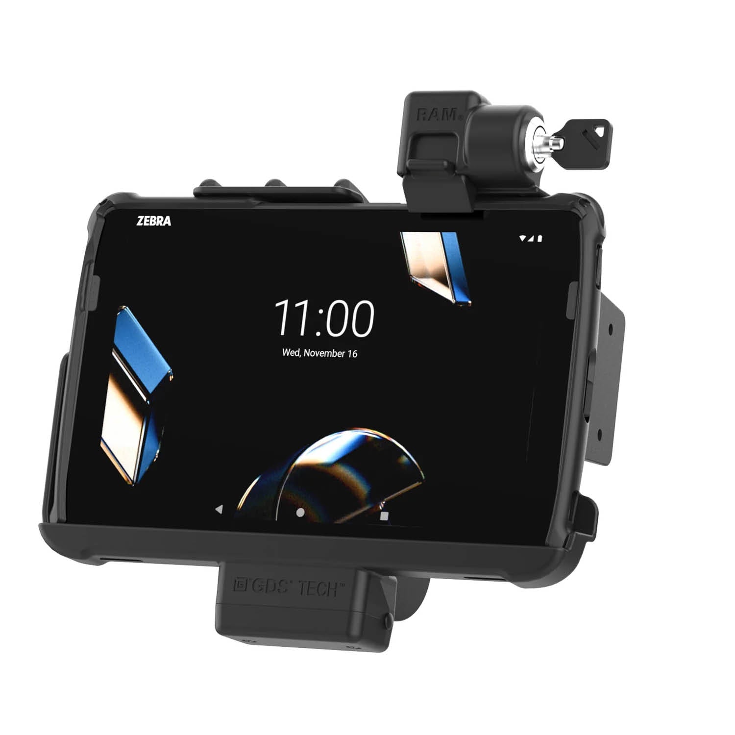 RAM Mounts Form-Fit Halteschale (Schlüsselverriegelung) für Zebra ET401, ET40 & ET45 (10 Zoll) Tablets - In RAM Skin/Rugged Boot – Produktansicht