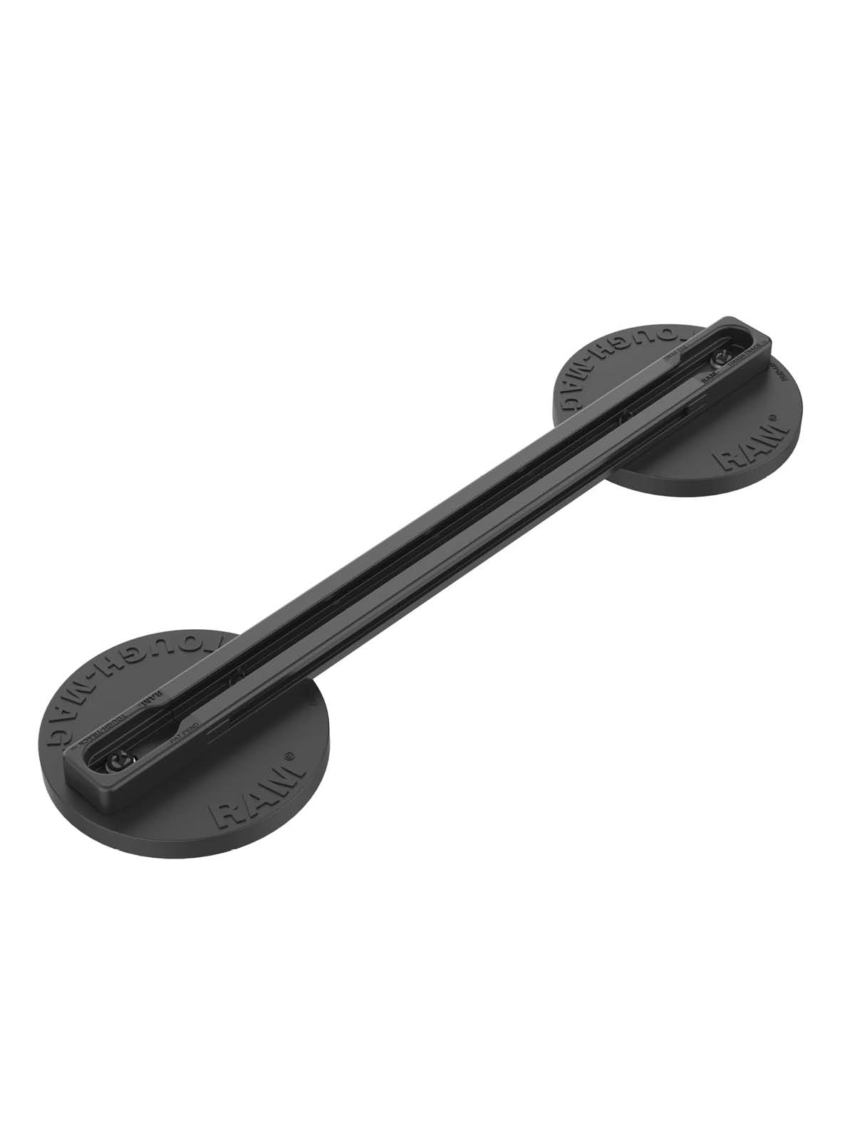 RAM Mounts Aluminium Tough-Track Schiene mit 2 Tough-Mag Magneten - Innenlänge 228,6 mm (9 Zoll) – Produktansicht