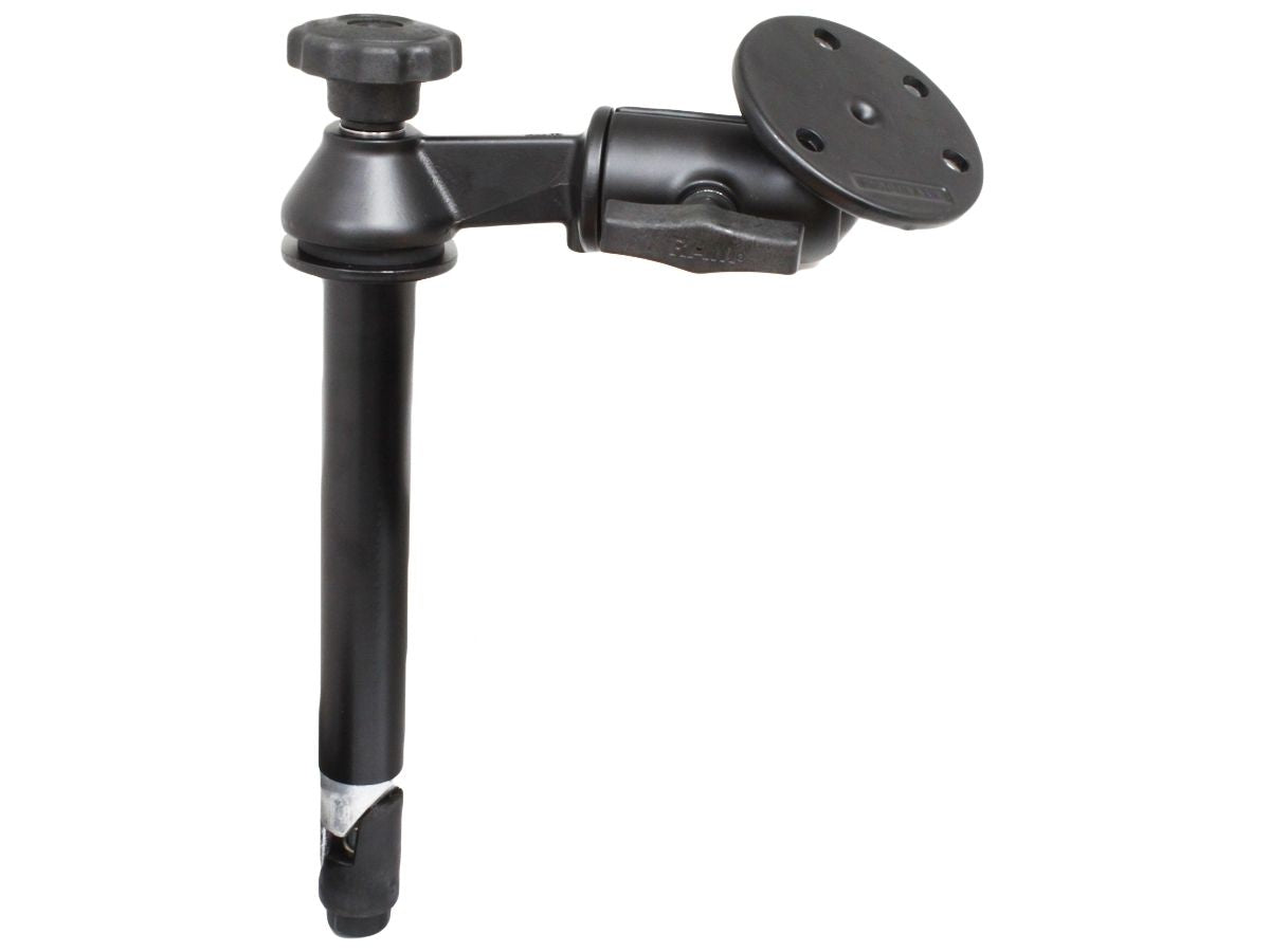 RAM Mounts Schwenkarm mit Tele-Pole (ca. 200 mm) - Octagon-Verbindungsarm, runde Basisplatte (großer Durchmesser), C-Kugel (1,5 Zoll) – Produktansicht