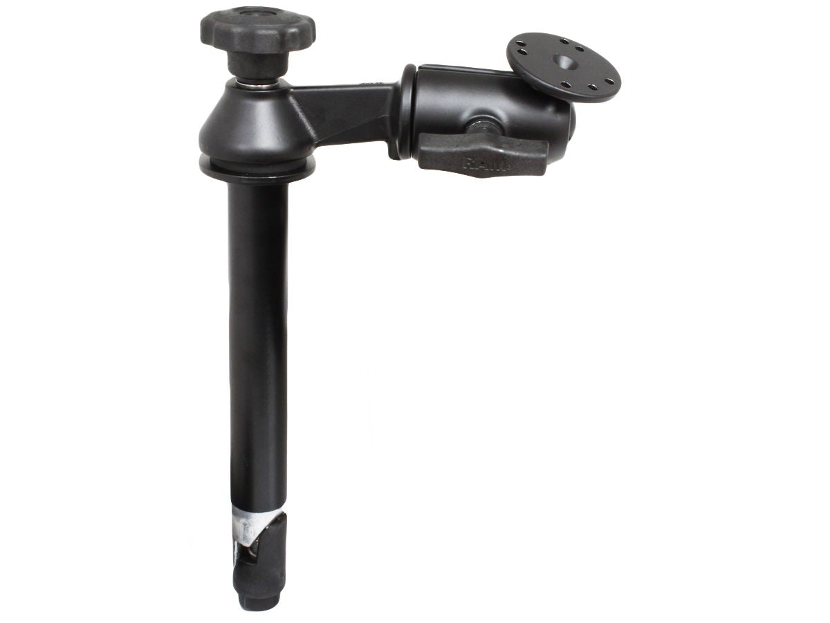 RAM Mounts Schwenkarm mit Tele-Pole (ca. 200 mm) - Octagon-Verbindungsarm, runde Basisplatte (AMPS), C-Kugel (1,5 Zoll) – Produktansicht