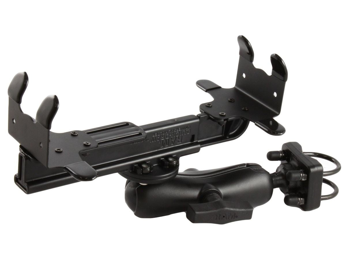 RAM Mounts Drucker-Rohrhalterung für Canon BJC-85 / i80 - Doppel-Klemmschelle, mittlerer Verbindungsarm, runde Basisplatte (AMPS), C-Kugel (1,5 Zoll) – Produktansicht