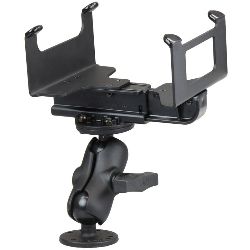 RAM Mounts Drucker-Aufbauhalterung für Toshiba EP4 - mittlerer Verbindungsarm, 2x runde Basisplatte (AMPS), Drucker-Halteklammer, C-Kugel (1,5 Zoll) – Produktansicht