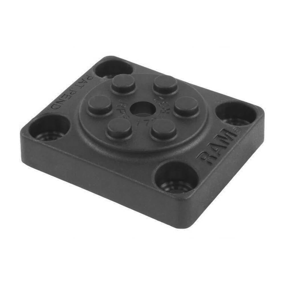 RAM Mounts Pin-Lock™ Adapter (rechteckig) - Verbundstoff, 4-Loch AMPS – Produktansicht