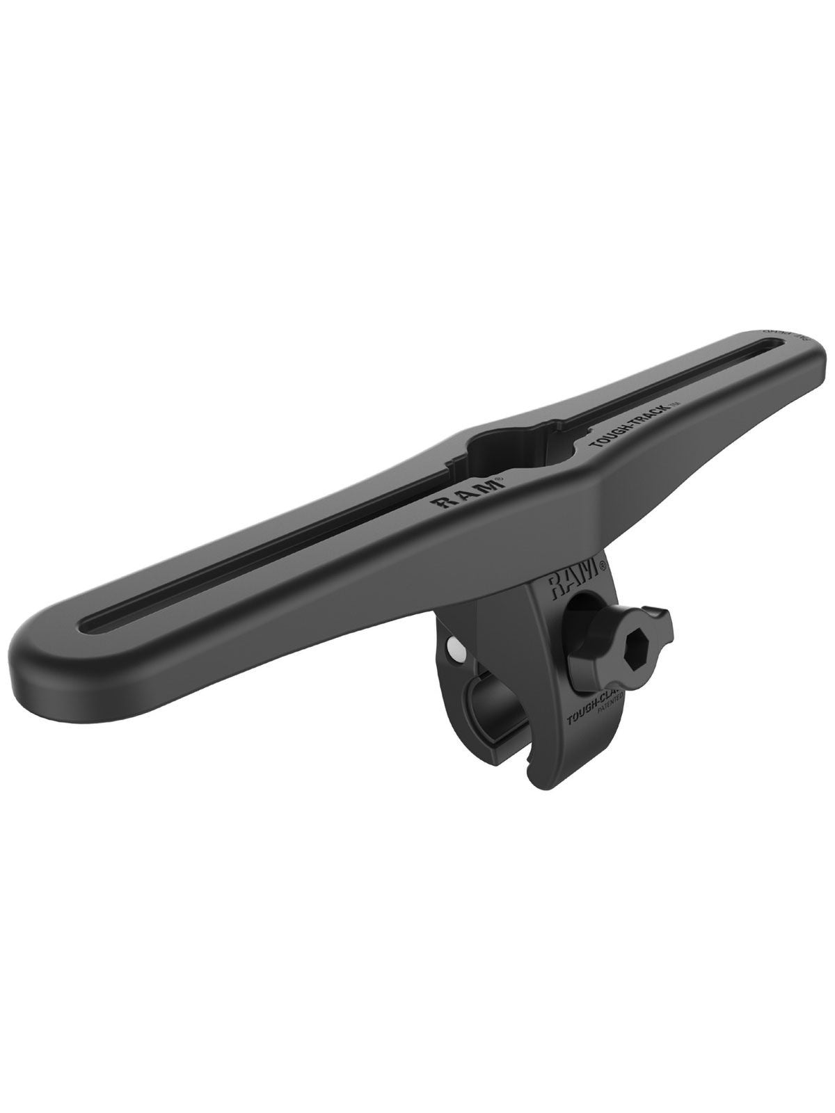 RAM Mounts Tough-Track Schiene mit Tough-Claw klein (Durchmesser 15,9-29,0 mm) - Schienen-Innenlänge ca. 270 mm – Produktansicht
