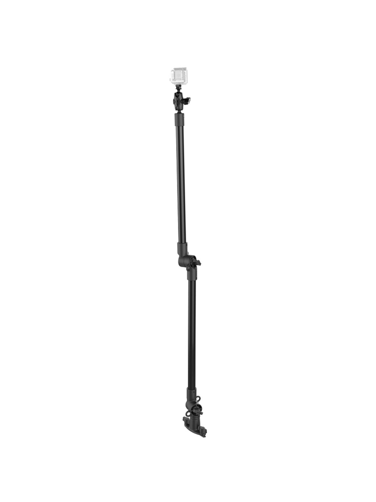 RAM Mounts Tough-Pole Action Kamera-Halterung mit Doppel T-Slot Basis für Tough-Track Schienensysteme - Verbundstoff, Ratchet-System, Gesamtlänge ca. 120 cm – Produktansicht