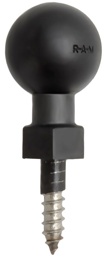 RAM Mounts Tough-Ball mit 1/4-20 Zoll Spitzgewinde (ca. 25 mm lang) - B-Kugel (1 Zoll), im Polybeutel – Produktansicht