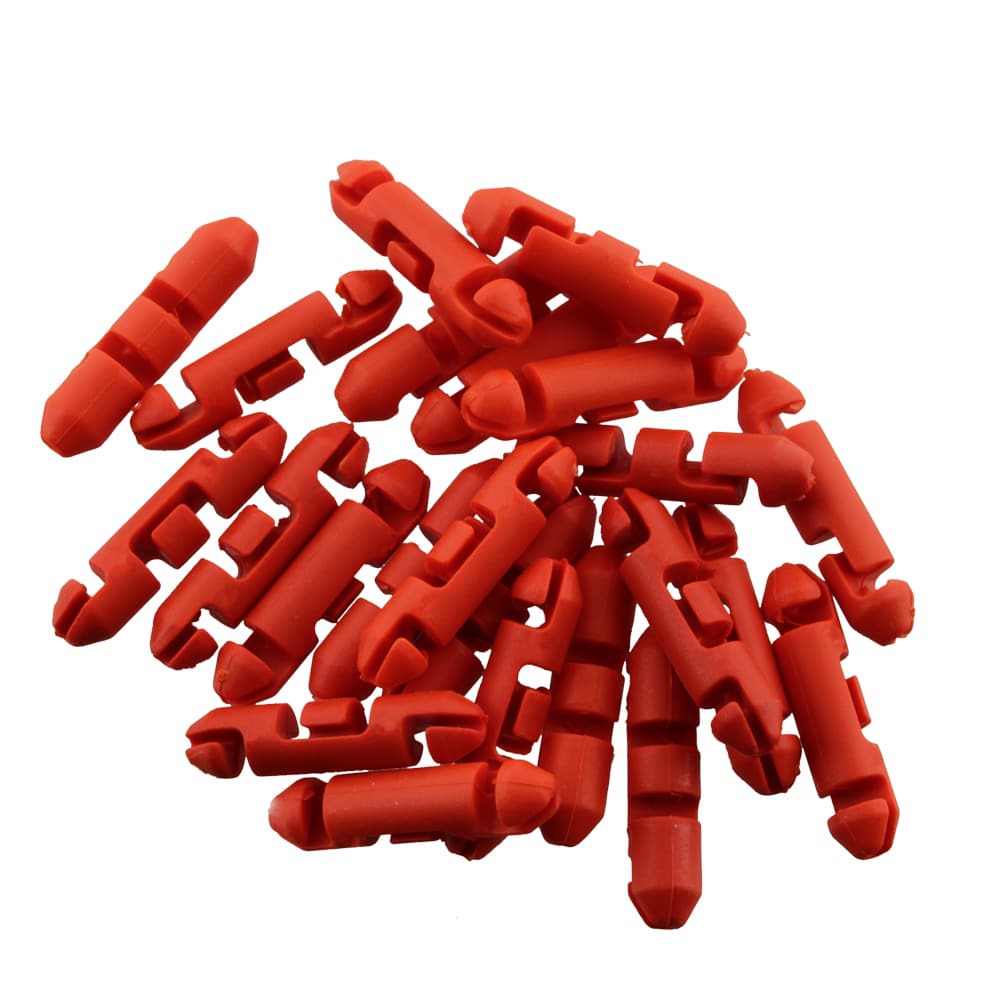 Scotty Stopper Beads for Braided Line, Red, 24/PK – Produktansicht