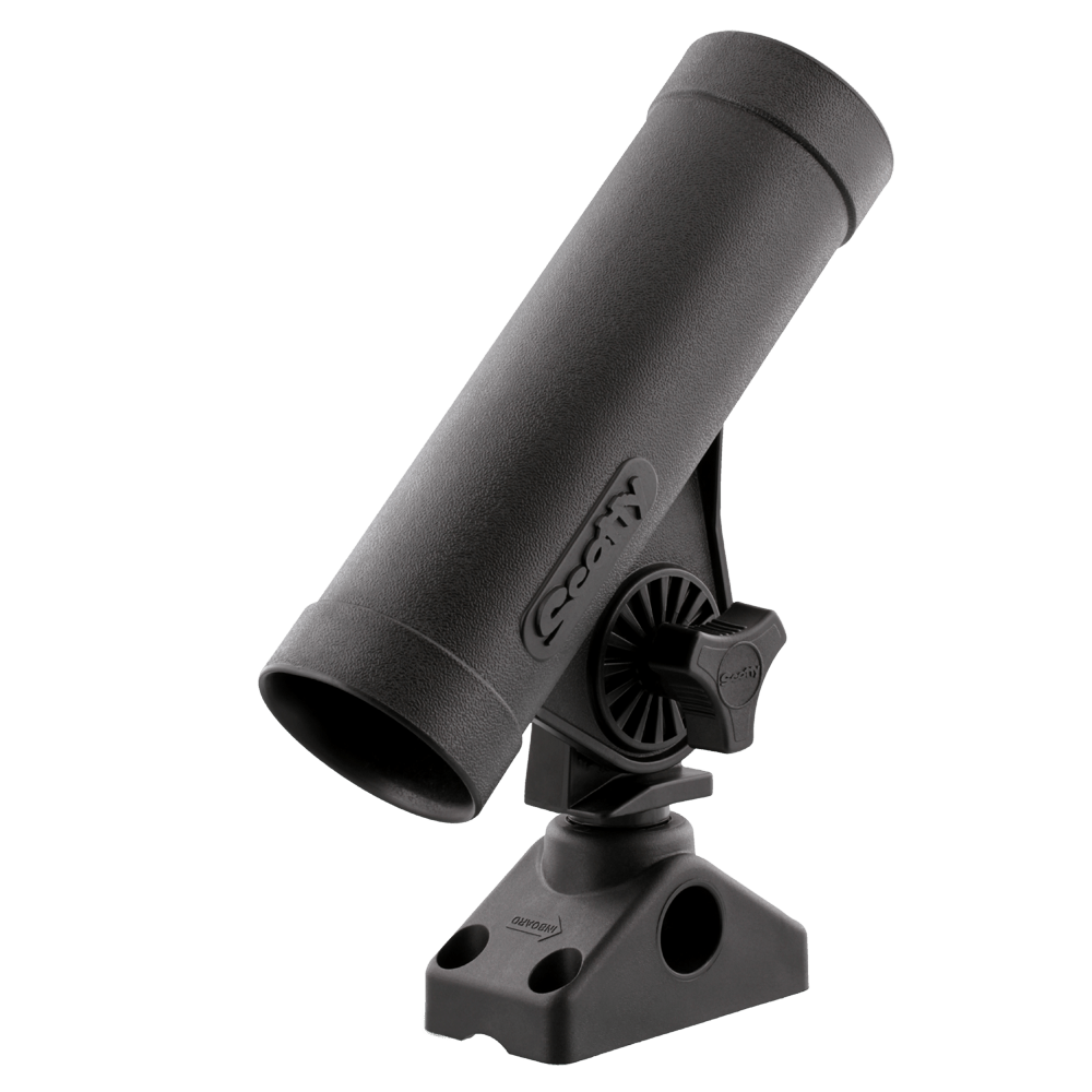 Scotty Rodmaster Adjustable Tube Rod Holder, Black, w/ 0241 Side/De – Produktansicht