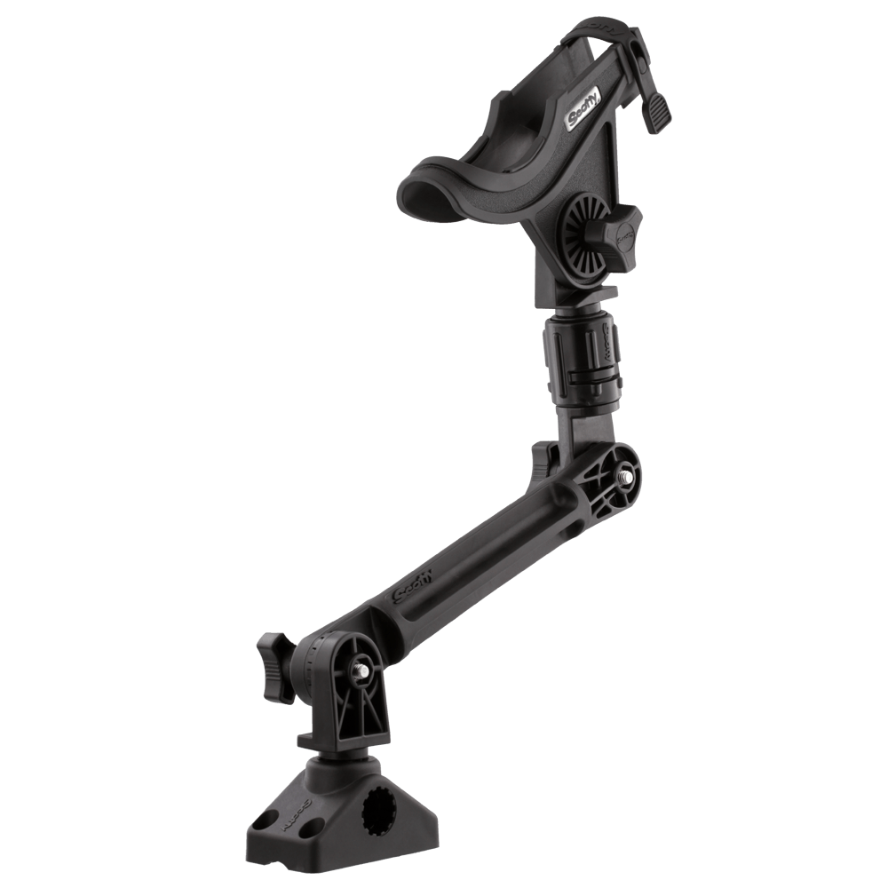 Scotty Baitcaster Rod Holder w/ 0429 and w/ 0241L, Black – Produktansicht
