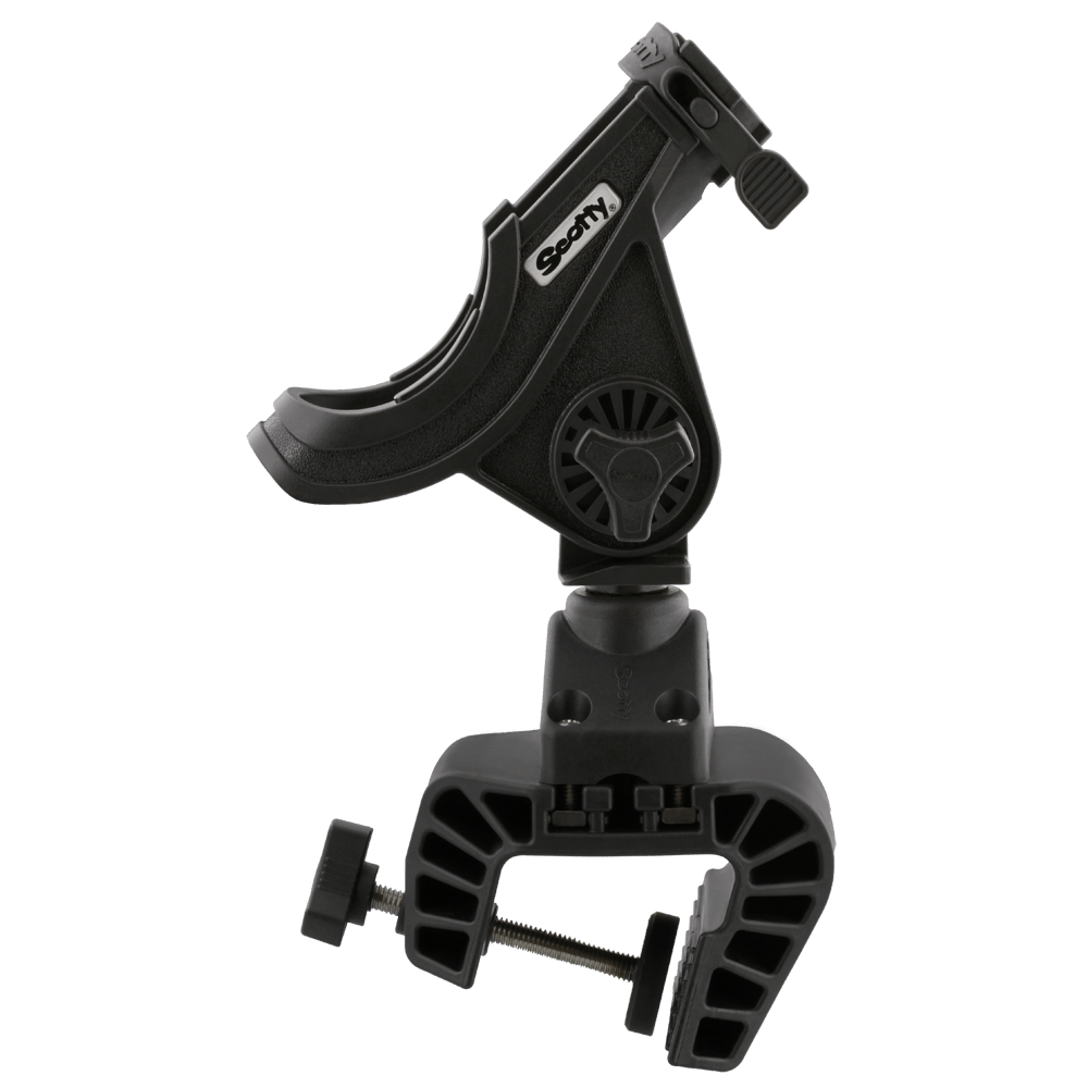 Scotty Baitcaster Rod Holder w/ 0449 Clamp Mount, Black – Produktansicht