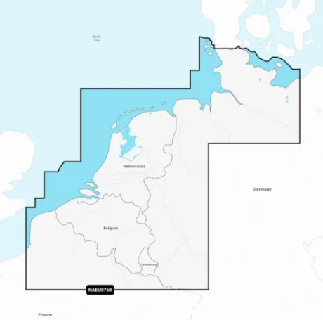 Navionics+ EU076R Benelux & West Germany Digital Nautical Chart Regular
