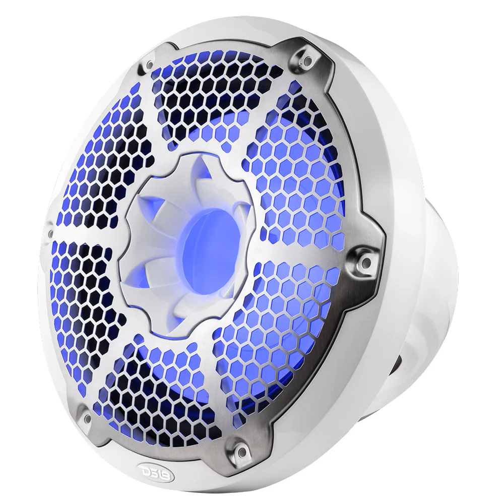 DS18 Subwoofer 10 Zoll weiß mit LED – NXL-10SUB/WH – Produktansicht 2