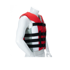 Wasserskiweste 70-90kg rot/weiß – Ansicht 2