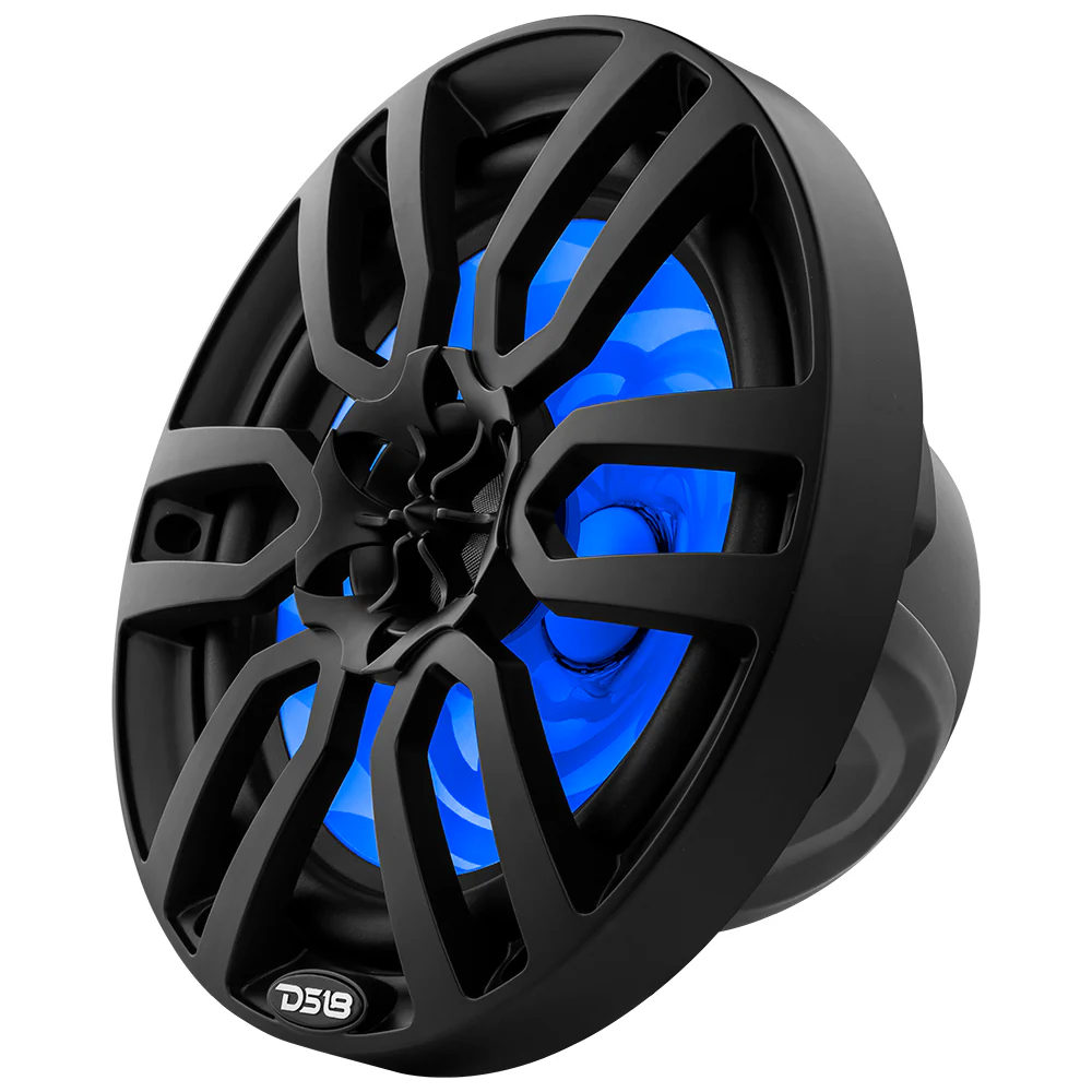 DS18 Lautsprecher 8 Zoll schwarz mit LED – NXL-8/BK – Produktansicht 3