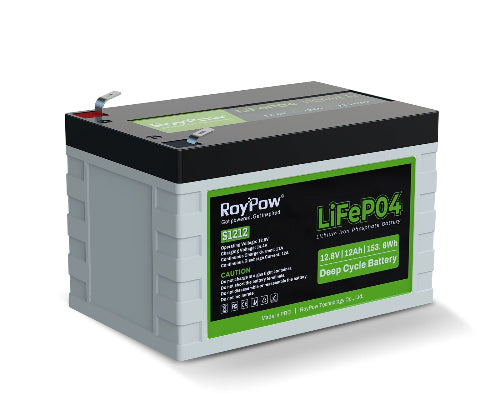 Roypow LiFePO4 - Lithium Batteries 12V - 12 Ah