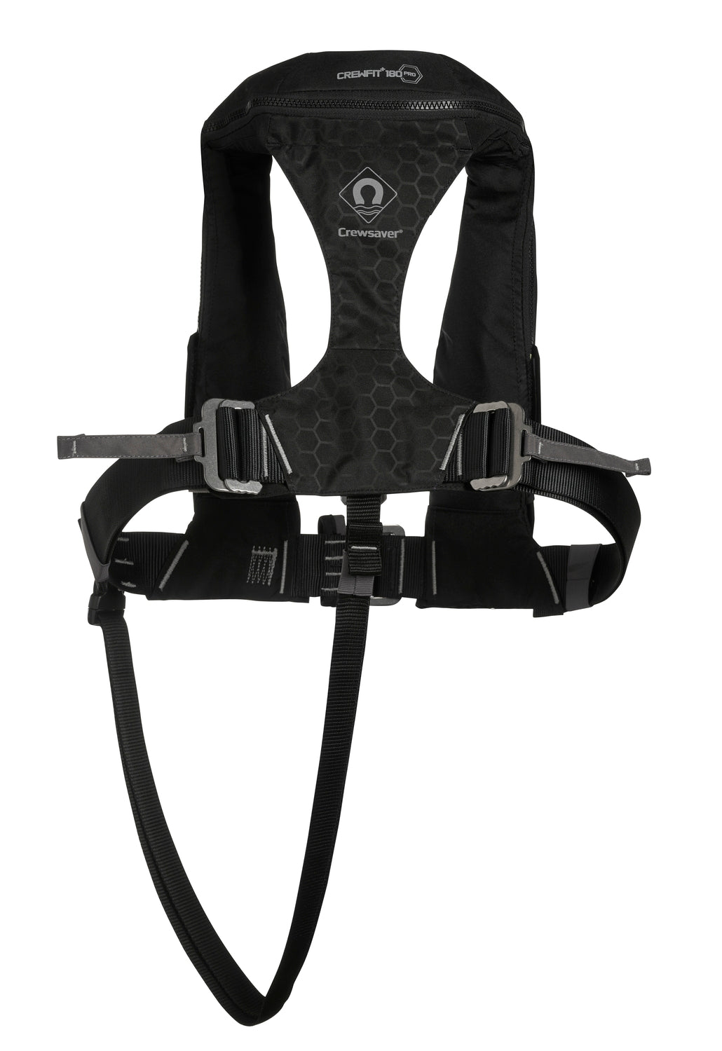 Crewsaver Crewfit+ 180N Automatik-Rettungsweste mit Harness, Beleuchtung und Spraycap für Erwachsene schwarz – Ansicht 2